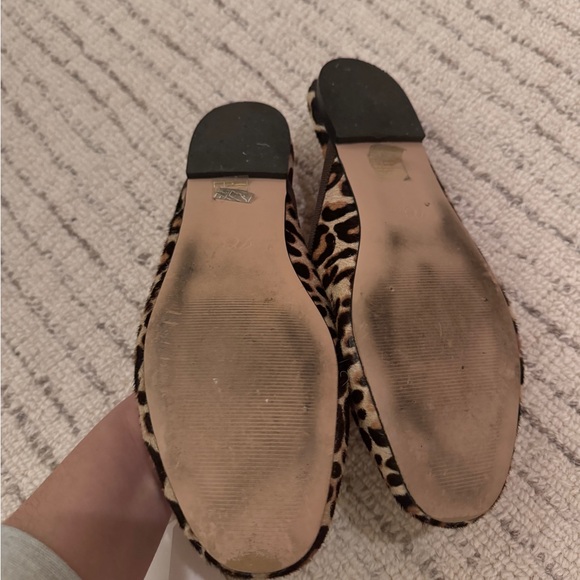 J.Crew Leopard Calf Hair Slides Size 8 - Picture 2 of 4